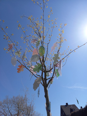 Neue Blätter am Baum