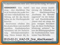 2015-02-21_WAZ-CR_Drei_Abschluesse2015-02-21_WAZ-CR_Drei_Abschluesse